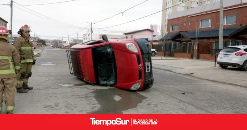 Un hombre resultó herido tras volcar