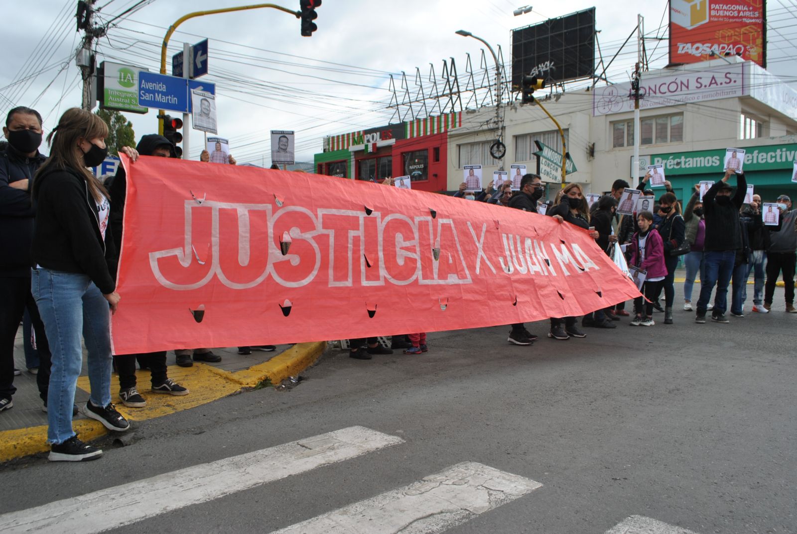 Familiares y amigos pidieron justicia por Juan Manuel Padrón. 