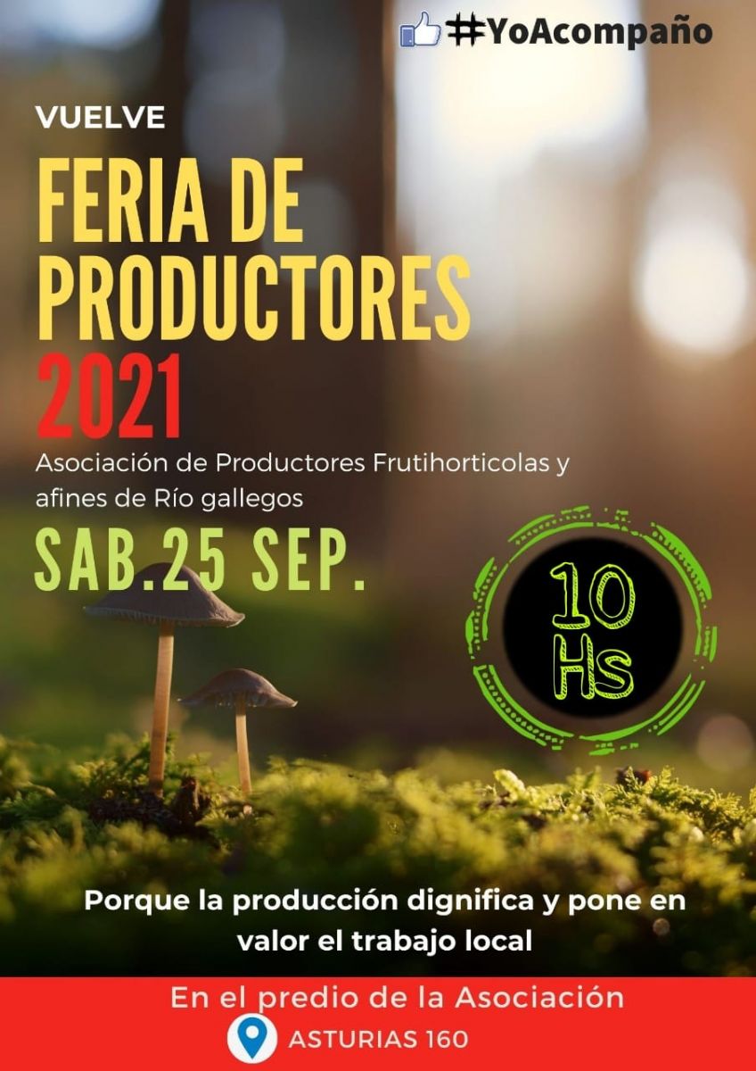 Feria de Productores este sábado a las 10 horas. 