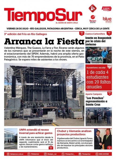 Tapa del diario