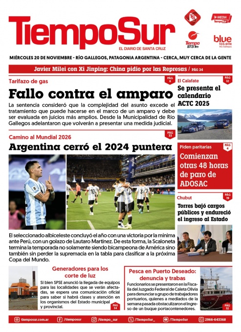 Tapa del diario