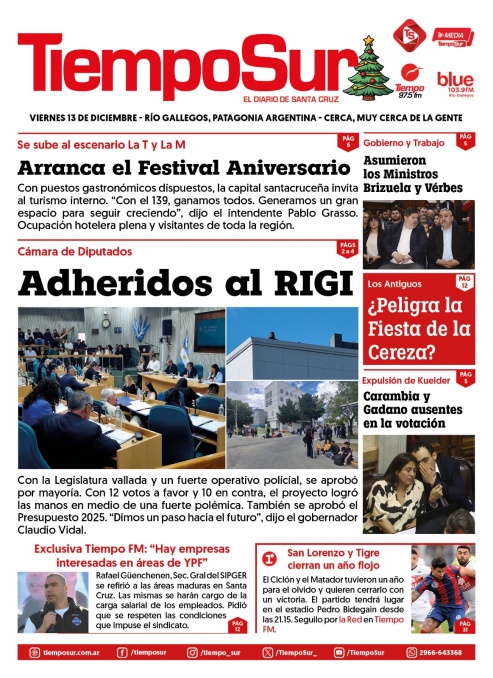 Tapa del diario