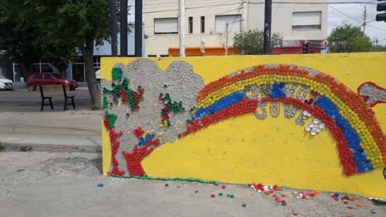 El mural fue pintado nuevamente. 