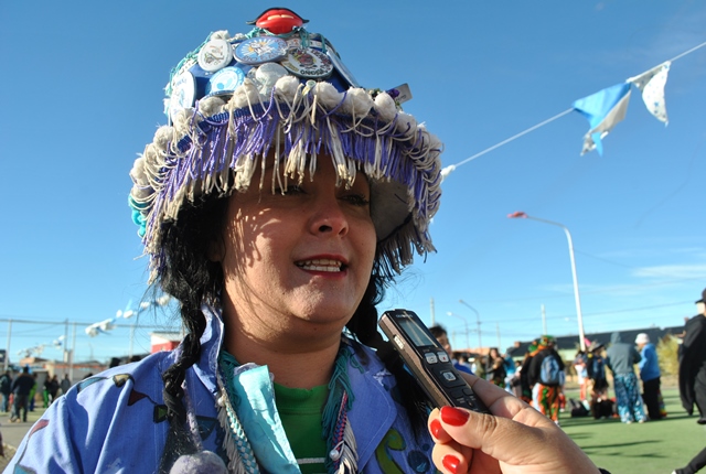 Carina Iriarte, responsable de la murga. (Foto: J.C.C.)