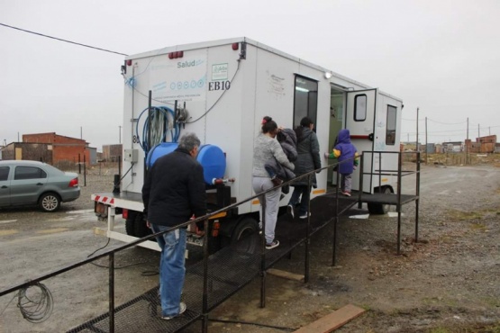 El móvil sanitario prestó servicios en el sector. 