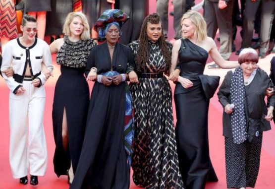 Estrellas femeninas del cine exigen igualdad salarial en la alfombra roja de Cannes