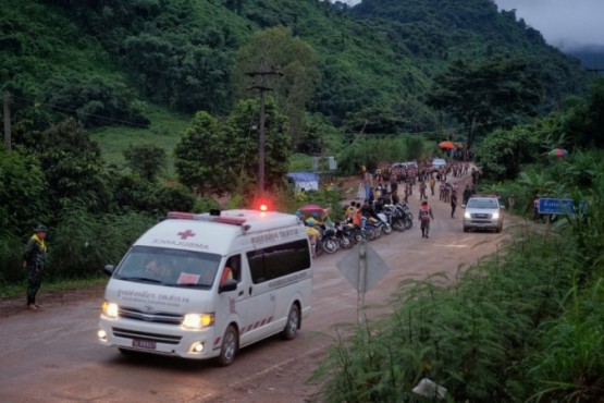 Todos los chicos fueron rescatados de la cueva en Tailandia