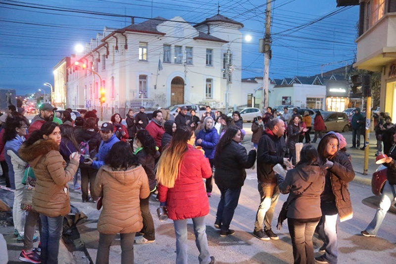 Se manifestaron en Kirchner y San Martín. 