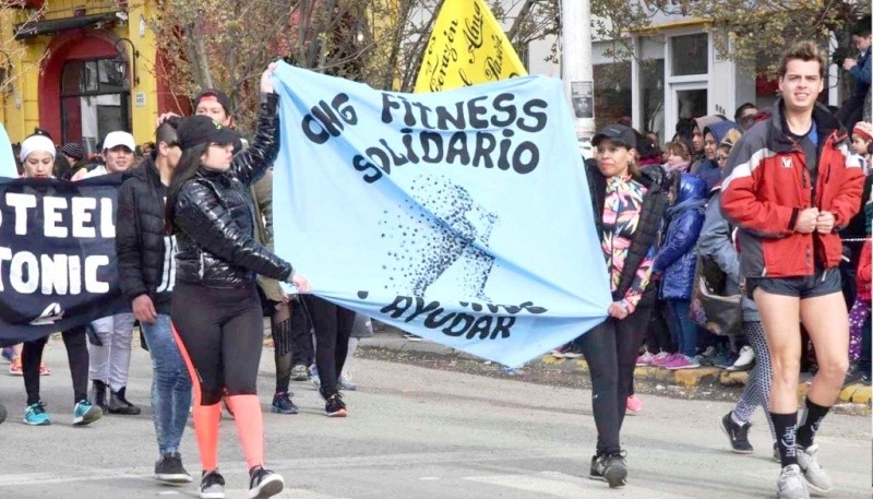 El deporte y el fitness estuvieron en el desfile.