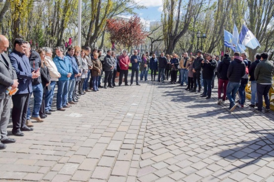 Giubetich presidió el acto por los 35 años de democracia ininterrumpida