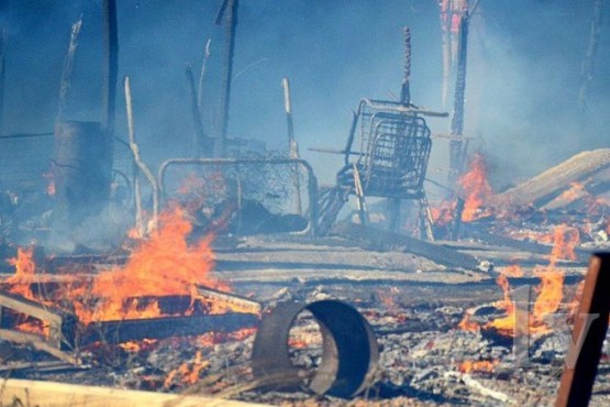 Se incendió una chacra y murieron 100 conejos y 150 gallinas