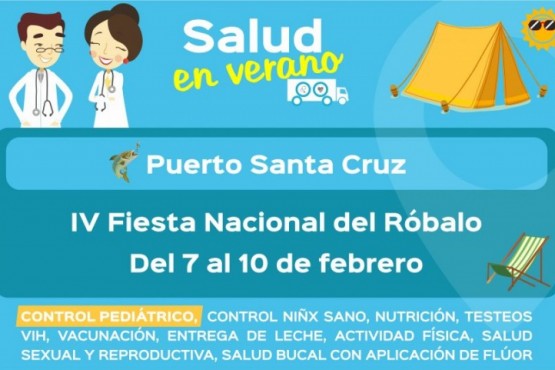 Salud participará de la Fiesta Provincial y Regional del Róbalo