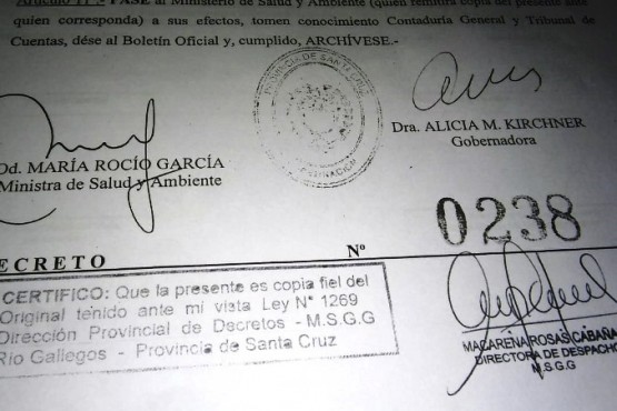 La reglamentación fue aprobada por la Gobernadora mediante el Decreto Provincial Nº238.