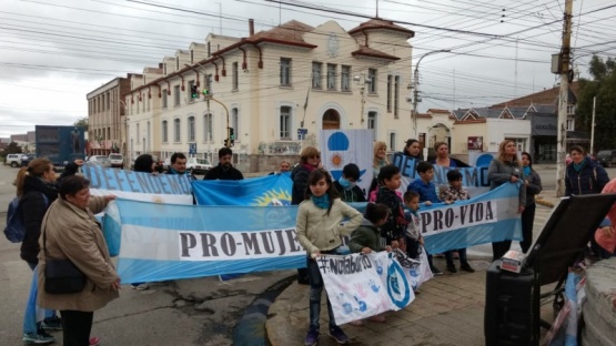 Se concentraron en Kirchner y San Martín. (C.G) 