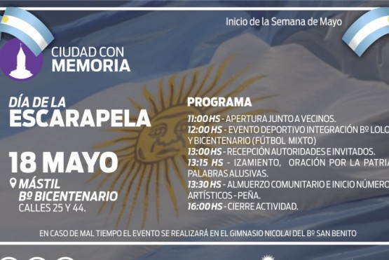 Actividades en el mástil del Bicentenario