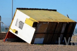 Temporal de viento y cortes de luz en algunos barrios