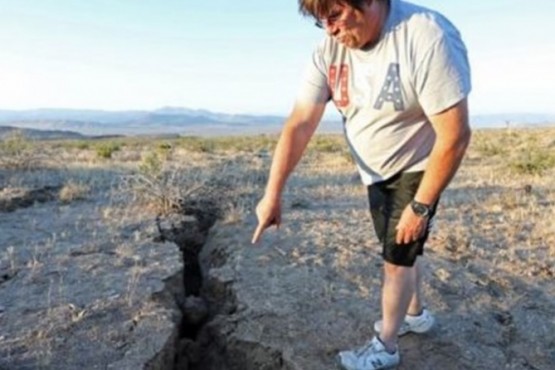 El terremoto de California dejó una gigantesca grieta que se puede observar desde el espacio