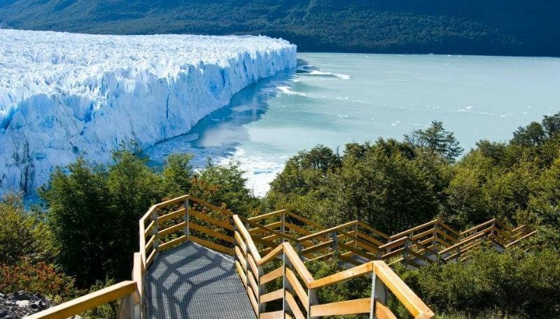 Vista de El Glaciar en El Calafate. 