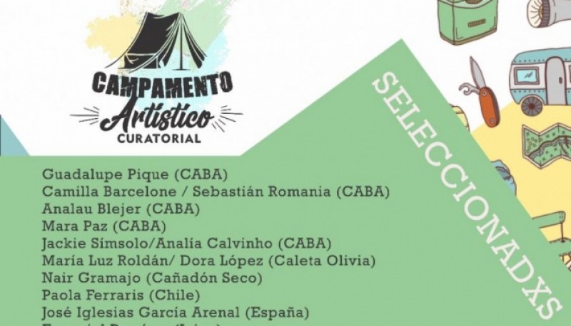 Los proyectos del “Campamento Artístico Curatorial Santa Cruz”. 