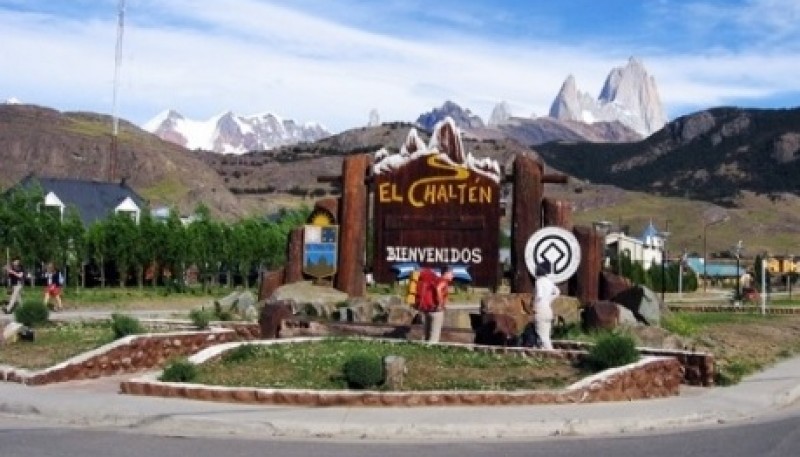 La localidad de El Chaltén. 