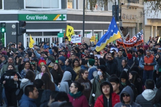 Manifestación pacífica en Punta Arenas. 