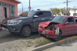 Fuerte choque en la ciudad deja dos heridos 