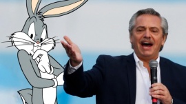 Alberto Fernández dijo que Bugs Bunny es un estafador