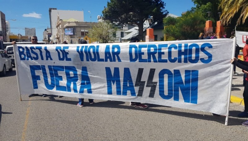 Reclamo en Chubut. 