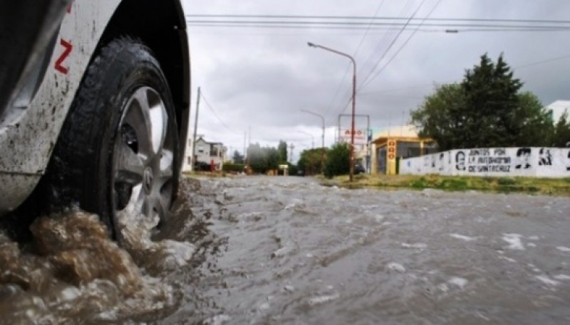 Ayer comenzaron las lluvias en Río Gallegos (Foto archivo).