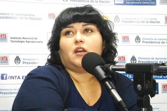 Ing. Paola Vargas, responsable técnica del grupo de producción agropecuaria de AER INTA Río Gallegos.