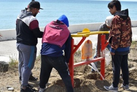 Caleta Olivia: nuevos juegos en la costanera local