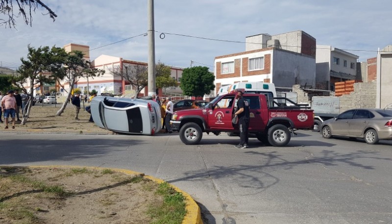 Vuelco en la ciudad.