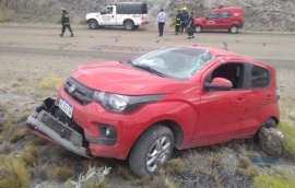 Tres santacruceños heridos en vuelco sobre ruta 40