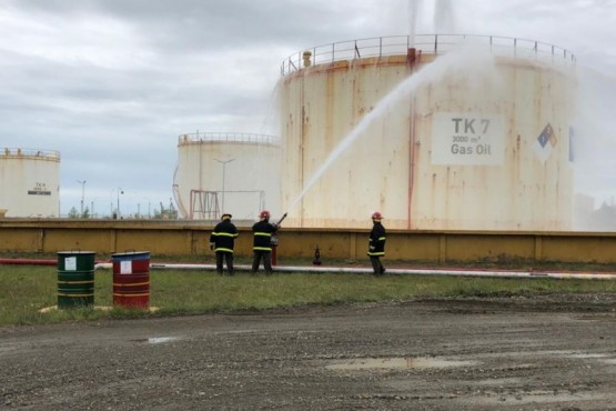 Simulacro de incendio. 