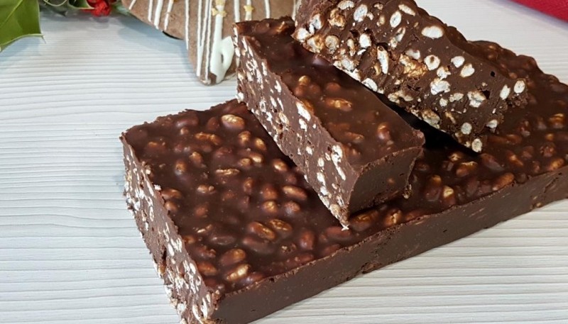 Turrón de chocolate. 