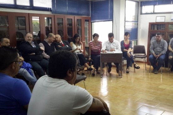 La reunión fue en la localidad portuaria. 