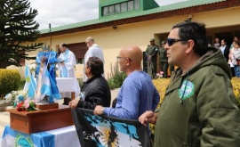 Luego de pasar por Río Gallegos, la Virgen de Malvinas llegó a Calafate