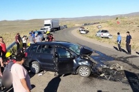 Seis heridos tras choque frontal en la Ruta 40