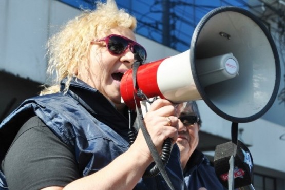 Viviana Carabajal vocal por los pasivos ante la Caja de Previsión Social (Foto archivo).