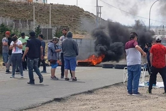 Chóferes reclamando en la ruta (Foto archivo)