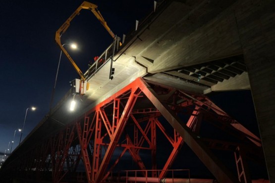 Terminó la reparación del puente y no habrá más corte