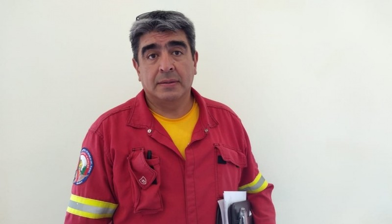 Abel Nievas, coordinador de operaciones del servicio provincial de manejo del fuego.