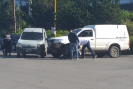 Colisión frente al nosocomio deja el saldo de un herido