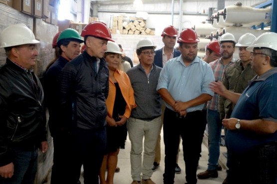 Cotillo visitó la obra de la Planta de Ósmosis inversa 