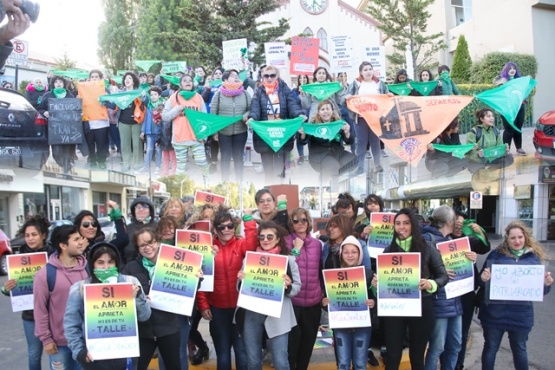 La marcha verde se dividió en el centro de Río Gallegos. 