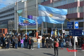 Se realizó el tradicional izamiento dominical