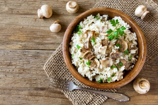 Cómo hacer un risotto de hongos 