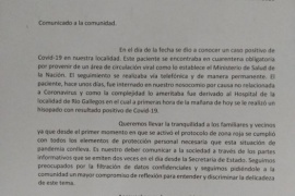 El paciente no tenía una patología relacionada al COVID-19