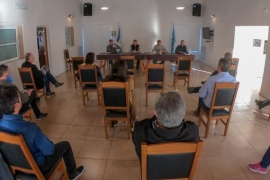 Enrique Calvo presidió la primera reunión con la Administración Portuaria de Puerto Madryn