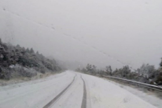 Ruta con nieve. 